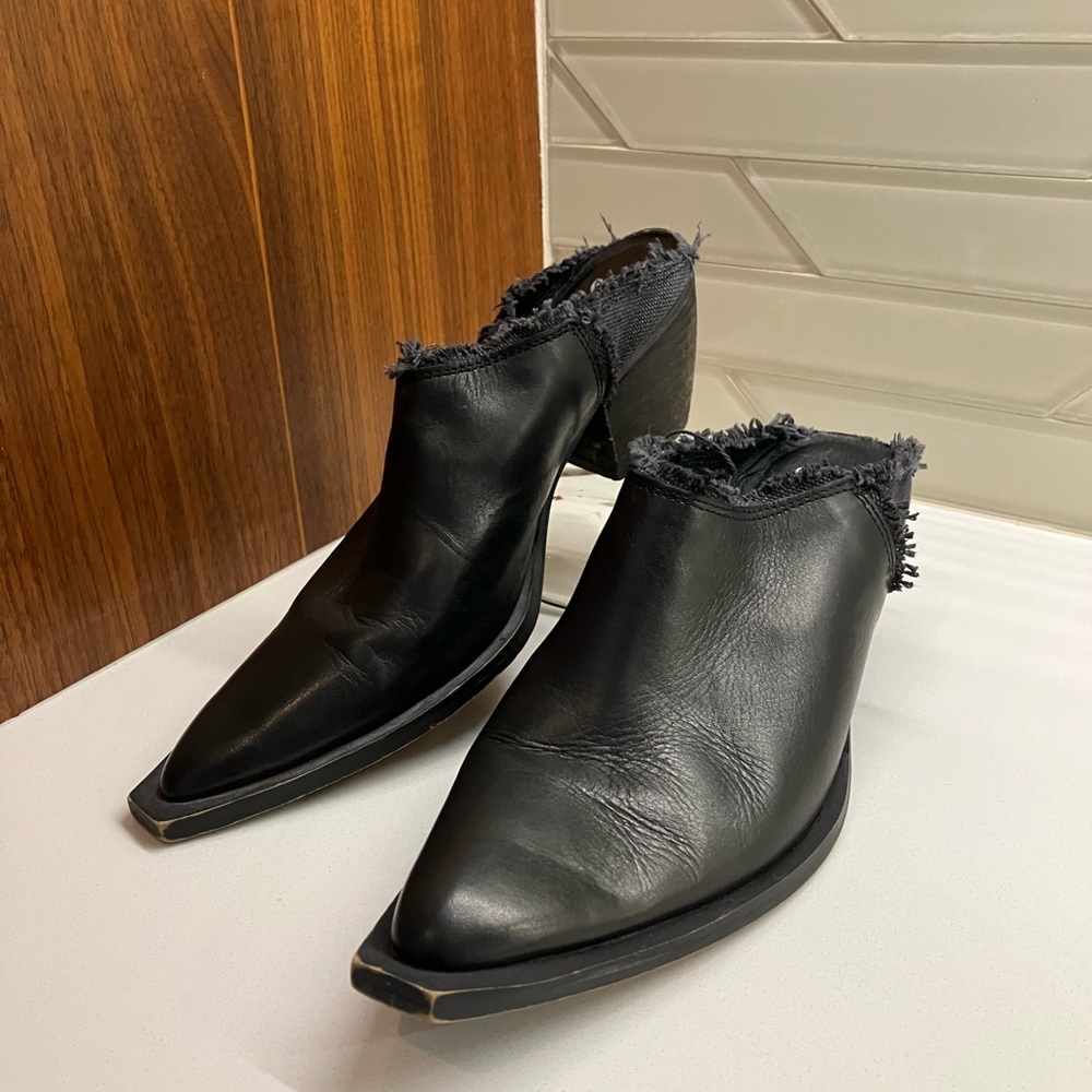 Free People Sexy Slide Black Mule